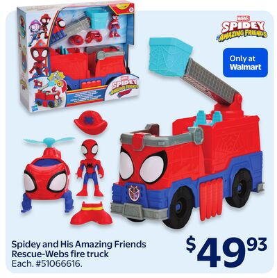 Spidey and His Amazing Friends Rescue-Webs fire truck