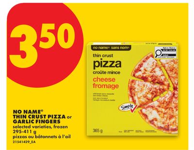 NO NAME® THIN CRUST PIZZA or GARLIC FINGERS, 295-411 g