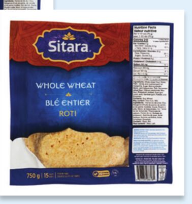 Sitara white or whole wheat roti