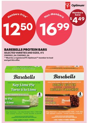 BAREBELLS PROTEIN BARS, 4'S