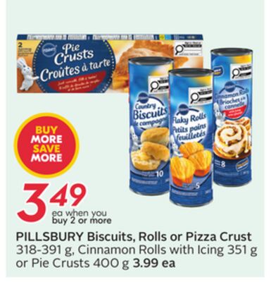Biscuits, Rolls or Pizza Crust