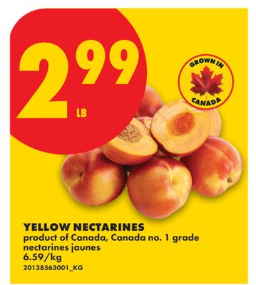 YELLOW NECTARINES