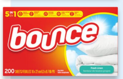 Bounce dryer sheets 200s or Mega Sheets 120s