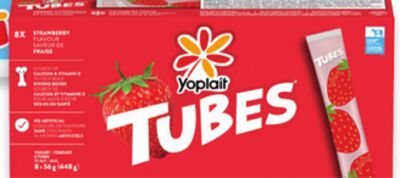 Yoplait Tubes 8 x 56 g