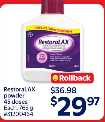 RestoraLAX powder 45 doses