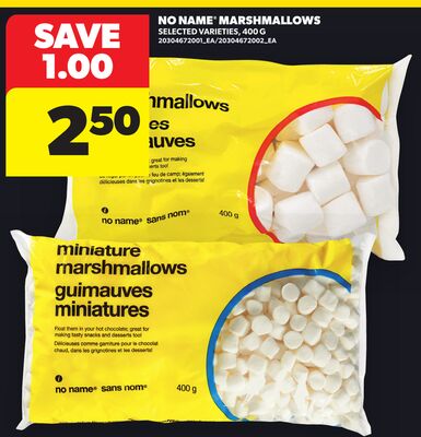 NO NAME® MARSHMALLOW, 400 G