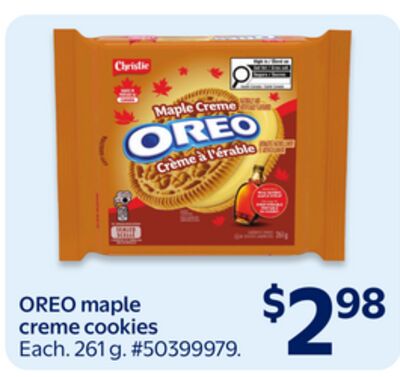 OREO maple creme cookies