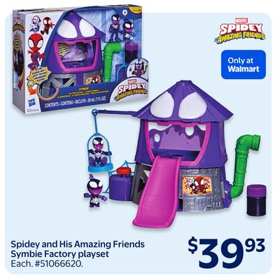 Spidey and His Amazing Friends Symbie Factory playset