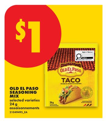 OLD EL PASO SEASONING MIX, 24 g