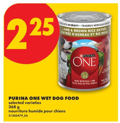 PURINA ONE WET DOG FOOD, 368 g
