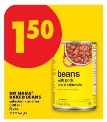 NO NAME® BAKED BEANS, 398 mL