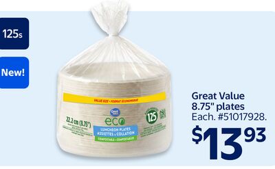 Great Value 8.75" plates