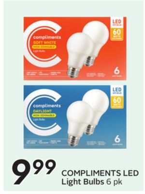 COMPLIMENTS LED Light Bulbs