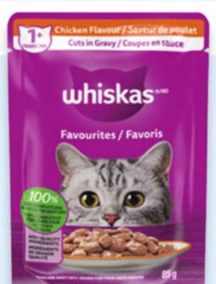 Whiskas wet cat food single pouches