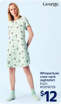Whisperluxe crew-neck nightshirt
