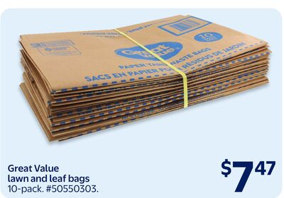 Great Value lawn and leaf bags