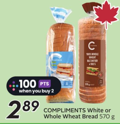 COMPLIMENTS White or Whole Wheat Bread - Big Earn