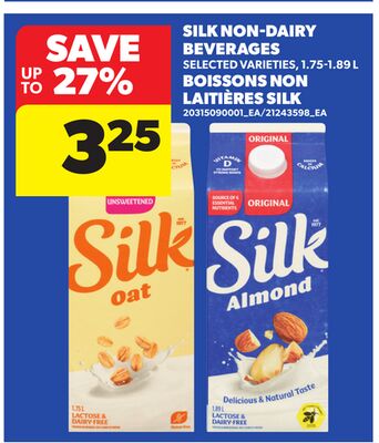 SILK NON-DAIRY BEVERAGES, 1.75-1.89 L