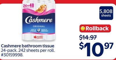 Cashmere bathroom tissue