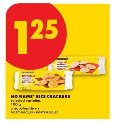 NO NAME® RICE CRACKERS, 100 g