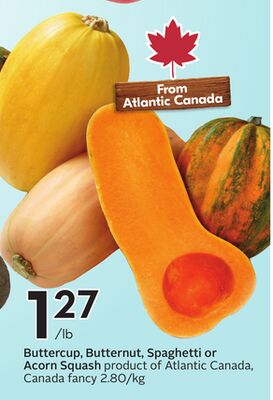 Buttercup, Butternut, Spaghetti or Acorn Squash