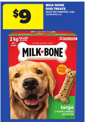 MILK-BONE DOG TREATS, 2 KG
