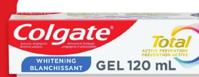 Colgate MaxFresh 150 mL or Total 120 mL toothpaste or 360°, SlimSoft charcoal or kids' Smiles toothbrushes