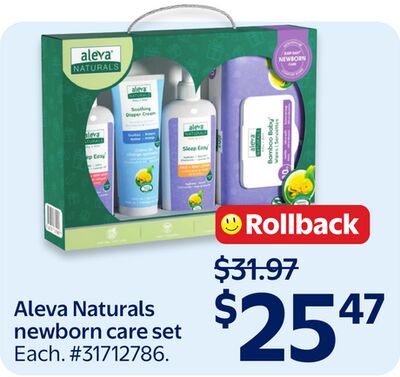 Aleva Naturals newborn care set