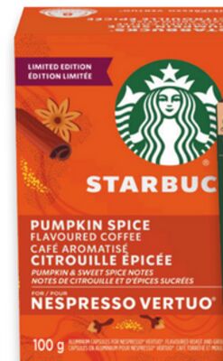 Starbucks Nespresso Vertuo coffee pods