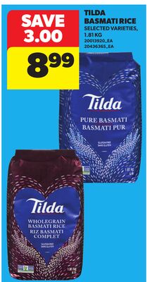 TILDA BASMATI RICE, 1.81 KG