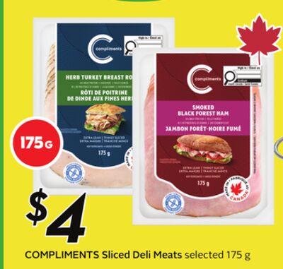 COMPLIMENTS Sliced Deli Meats