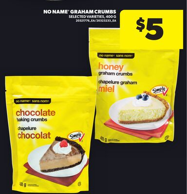 NO NAME® GRAHAM CRUMBS, 400 G