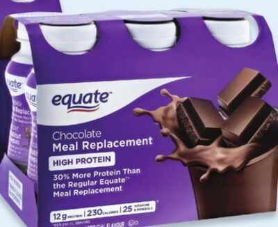 Equate high protein meal replacement shakes