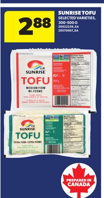 SUNRISE TOFU, 300-500 G