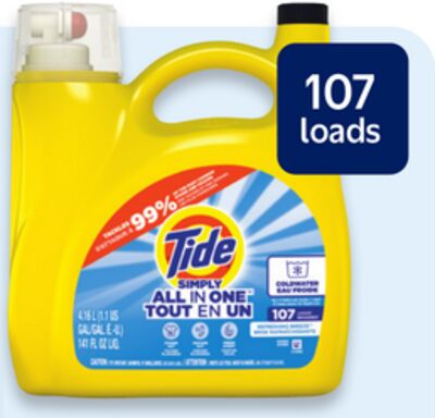 Tide Simply All-in-One liquid laundry detergent