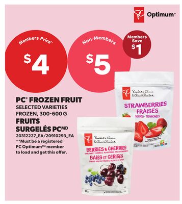 PC® FROZEN FRUIT, 300-600 G