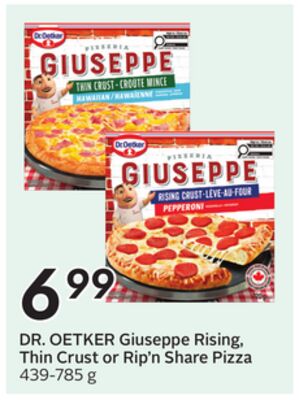 Giuseppe Rising, Thin Crust or Rip'n Share Pizza