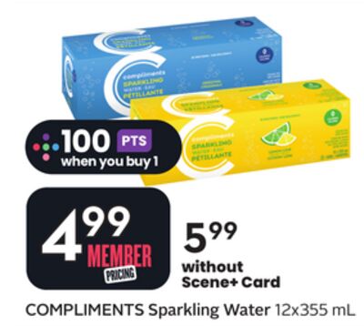 COMPLIMENTS Sparkling Water