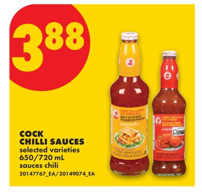 COCK CHILLI SAUCES, 650/720 mL