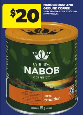 NABOB ROAST AND GROUND COFFEE, 915/930 G