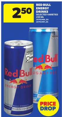 RED BULL ENERGY DRINKS, 250 ML