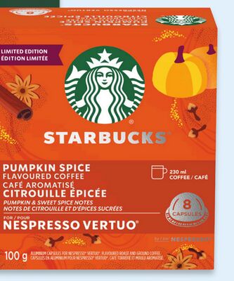 Starbucks Nespresso Vertuo pumpkin spice