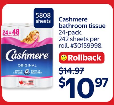 Cashmere bathroom tissue