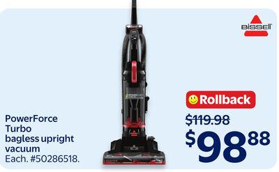 PowerForce Turbo bagless upright vacuum Bissell
