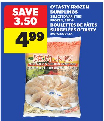 O'TASTY FROZEN DUMPLINGS, 567 G