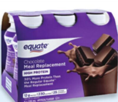 Equate high protein meal replacement shakes
