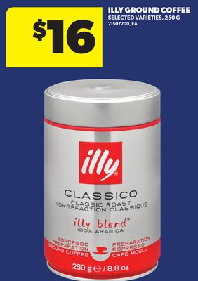ILLY GROUND COFFEE, 250 G