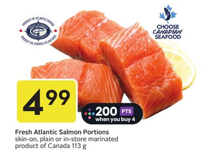 Fresh Atlantic Salmon Portions