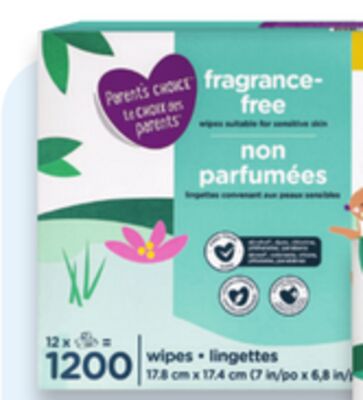 Parent's Choice wipes