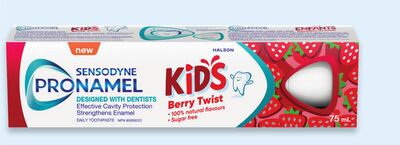 Sensodyne Pronamel Kids Gentle Mint or Berry Twist toothpaste